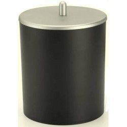 Lixeira 5 Litros Com  Em Psai Alto Impacto Cromo Fosco